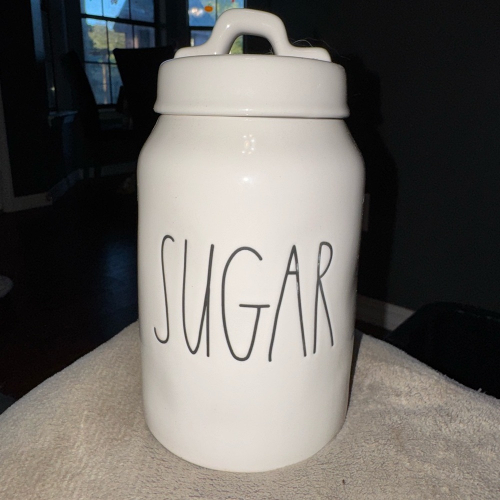 White Sugar Canister